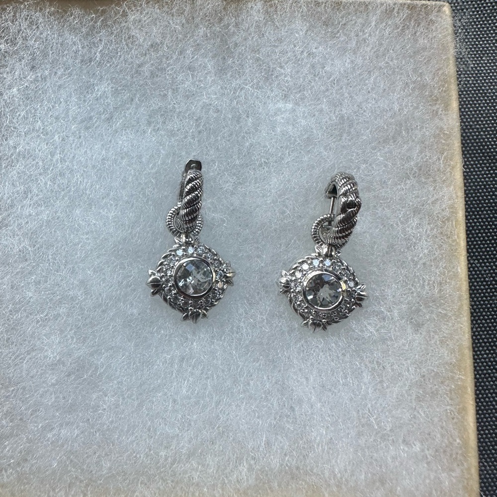 Judith Ripka earrings - Picture 2 of 5